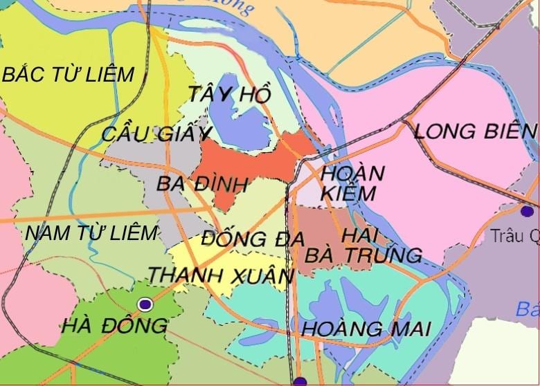 Bản đồ của hà đông hà