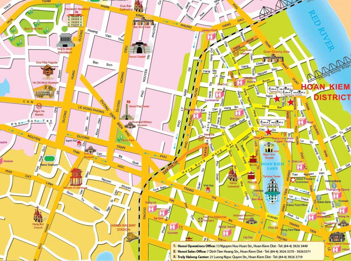 hà nội bản đồ du lịch