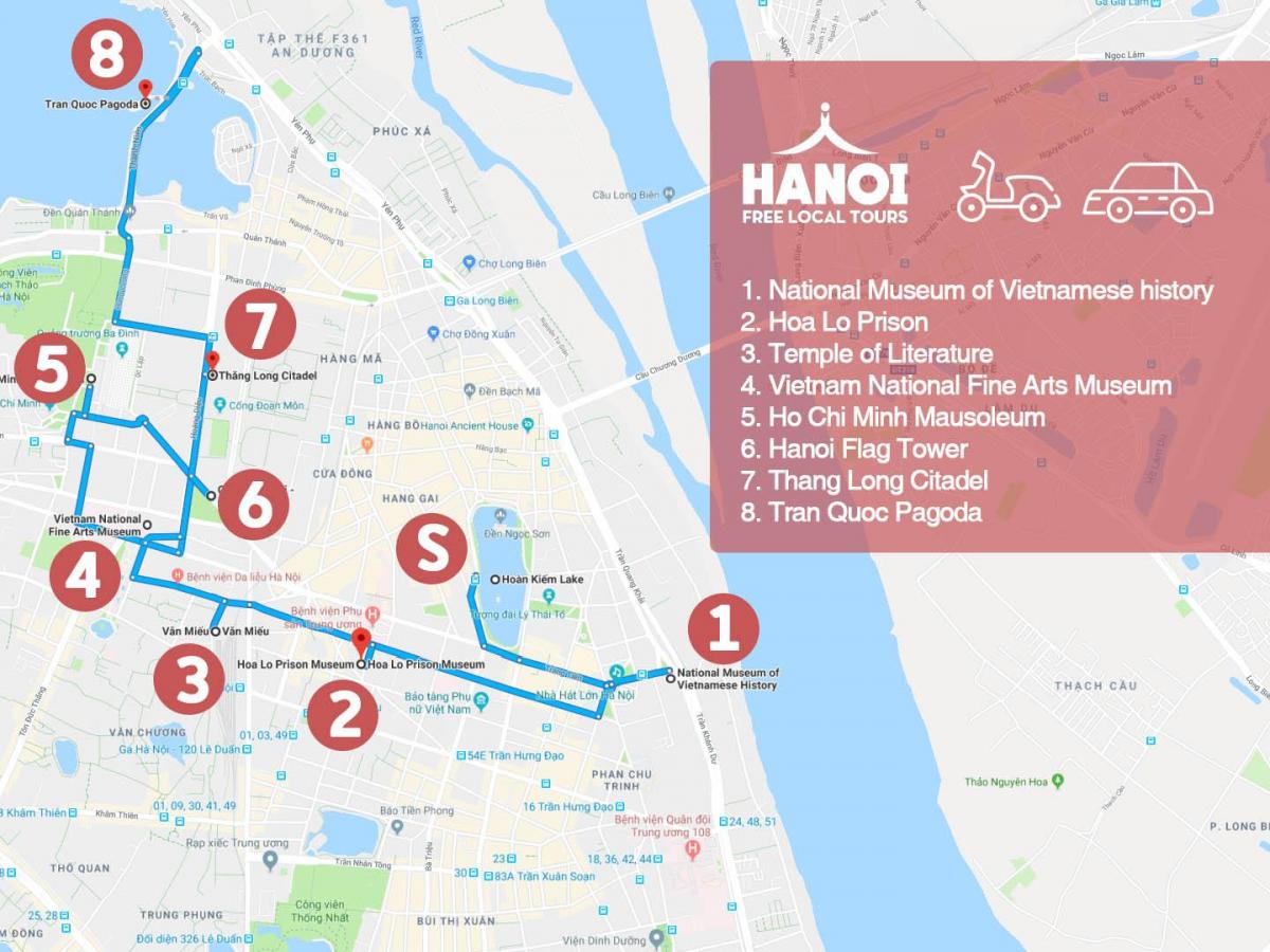 hà nội khu phố pháp đi bộ bản đồ du lịch