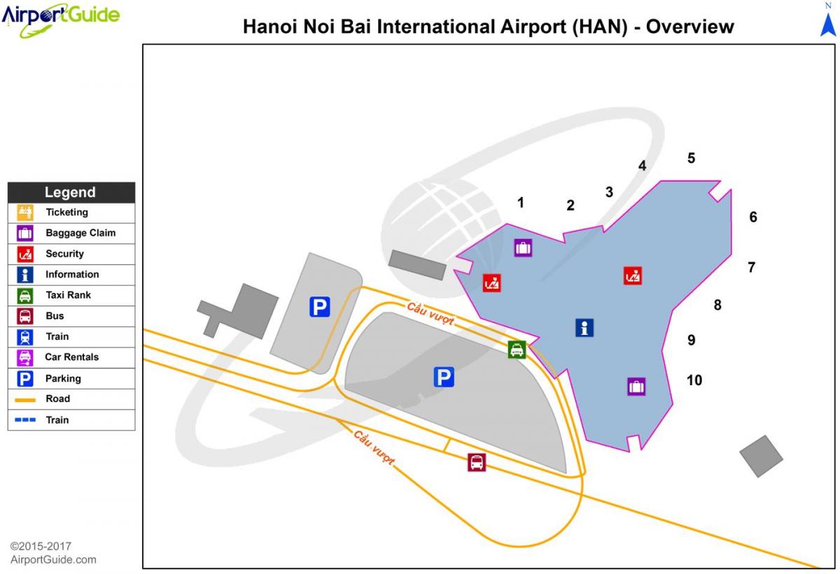 hà nội sân bay quốc tế bản đồ