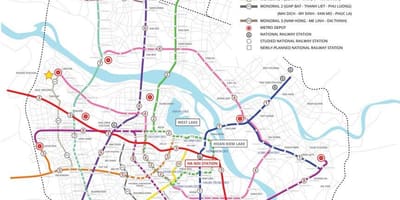 Bản đồ của hà nội metro