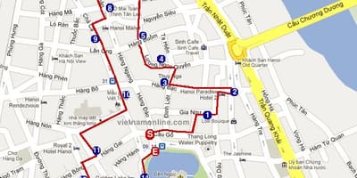 Hà nội old town bản đồ